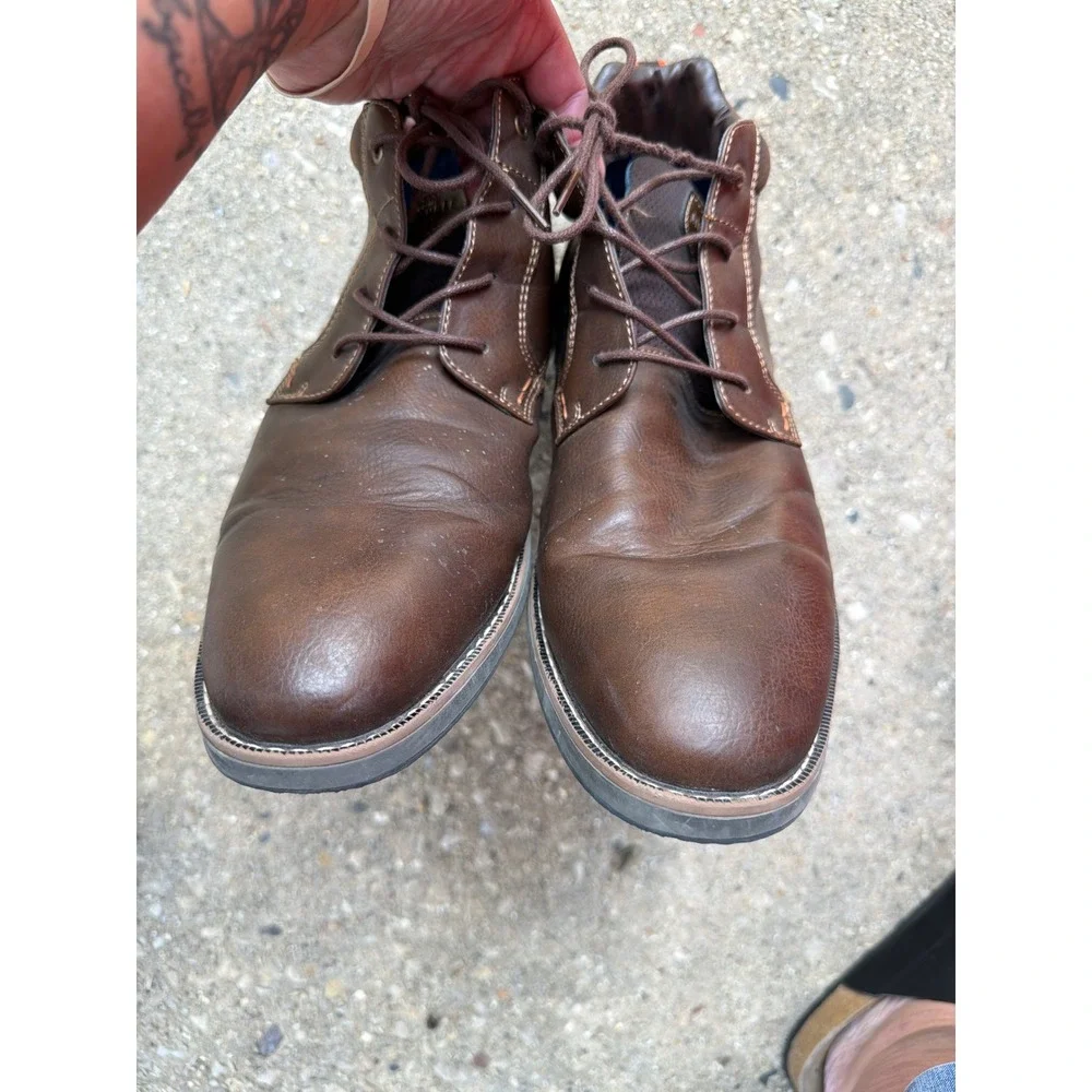 Nunn Bush Mens Brown Chukka Boots 85009-249 Size 12M Lace Up Casual Shoes